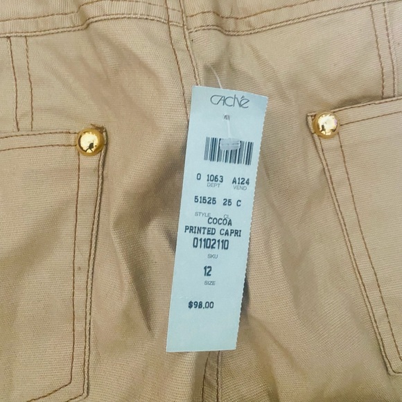 Cache Khaki Capri Pants - Picture 3 of 7